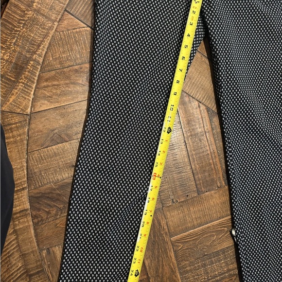 Anthropologie the essential slim black and white printed pants size 8 - Picture 8 of 9